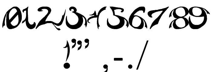 Pauls Weight Font OTHER CHARS