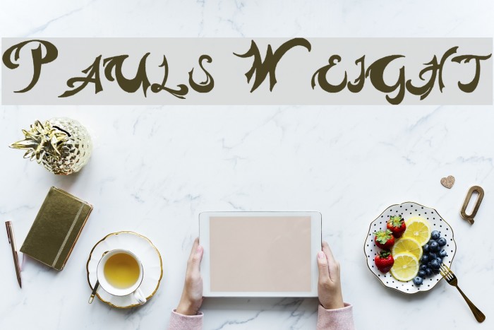 Pauls Weight Font examples
