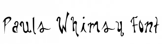 Pauls Whimsy Font  Descarca Fonturi Gratis