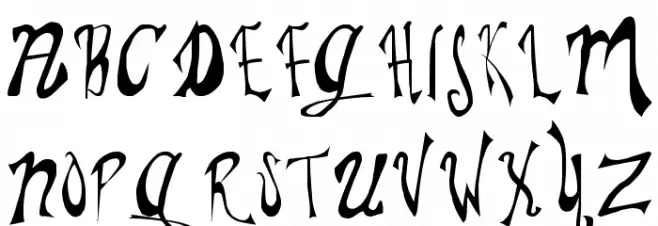 Pauls Whimsy Font Polices MAJUSCULES
