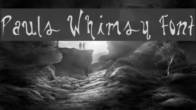 Pauls Whimsy Font フォント examples