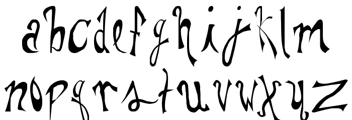 Pauls Whimsy Font フォント 小文字