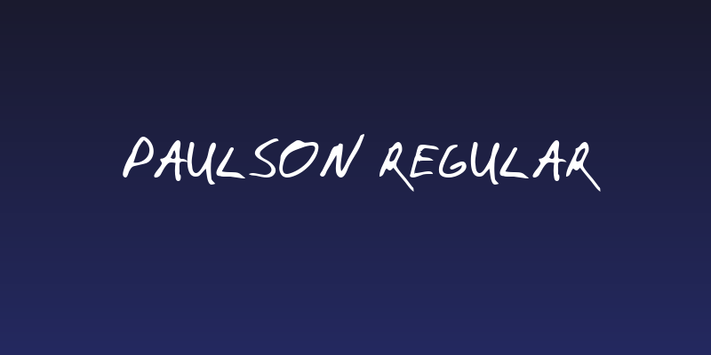 Paulson Regular Social Header