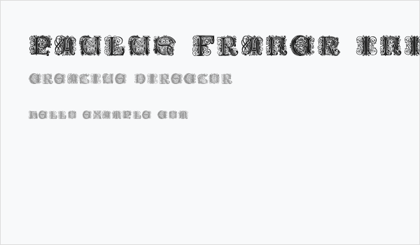 Paulus Franck Initialen Business Card