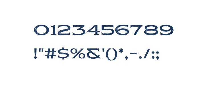 Pauraque_Serif_Rough Regular Other Characters