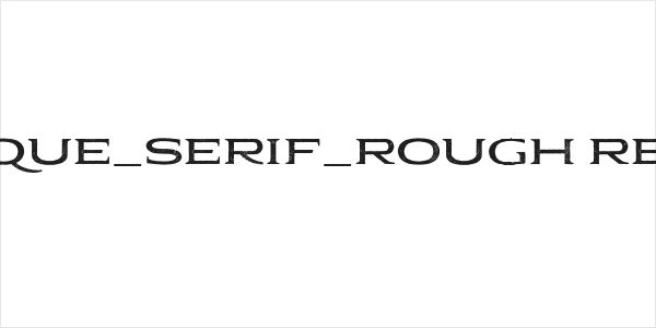 Pauraque_Serif_Rough Regular Logo