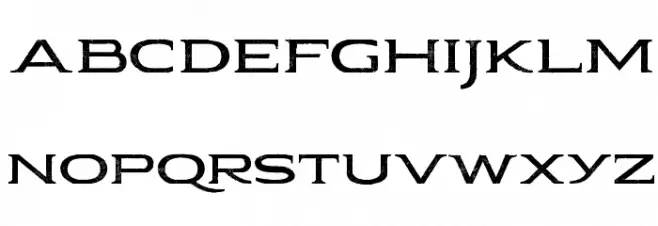 Pauraque_Serif_Rough Regular फ़ॉन्ट लोअरकेस