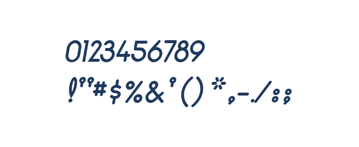 Pavadee Bold Italic Other Characters