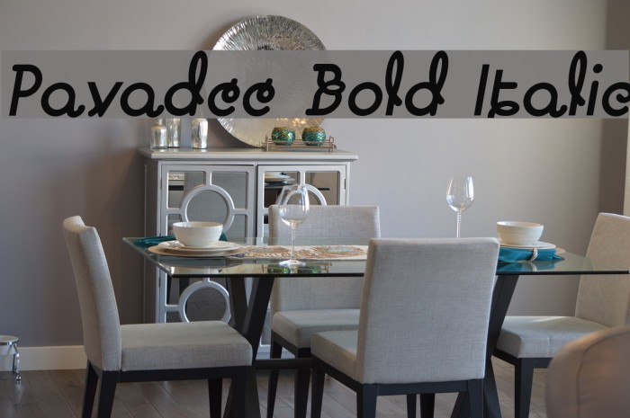 Pavadee Bold Italic Example 2