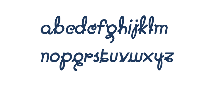 Pavadee Bold Italic Lowercase