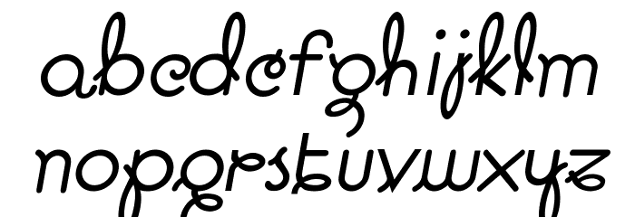 Pavadee Italic Font LOWERCASE