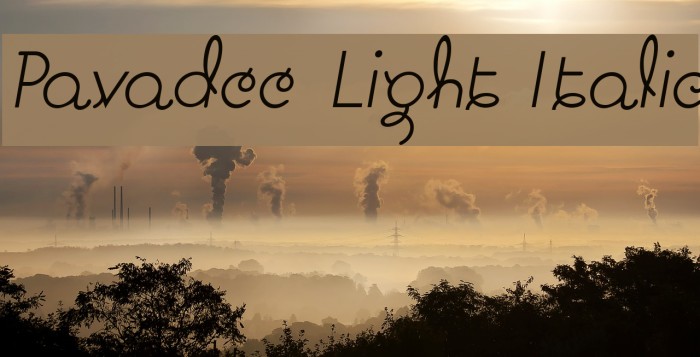 Pavadee Light Italic फ़ॉन्ट examples