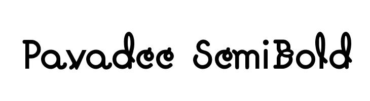 Pavadee SemiBold  لخطوط تنزيل