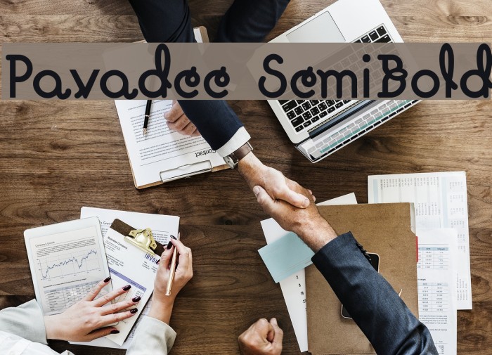 Pavadee SemiBold Font examples
