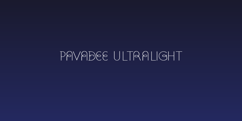 Pavadee UltraLight Social Header