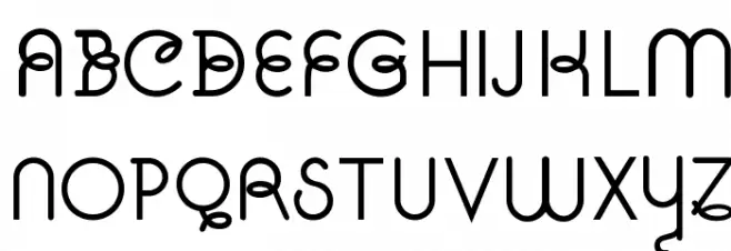 Pavadee 字体 大写