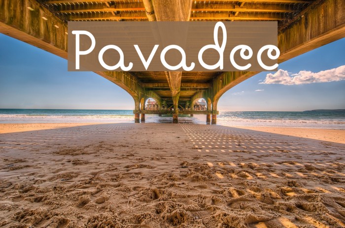 Pavadee Font examples