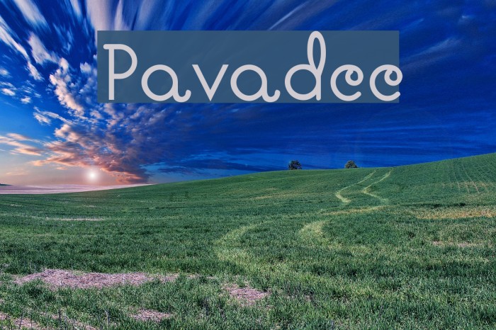 Pavadee Font examples