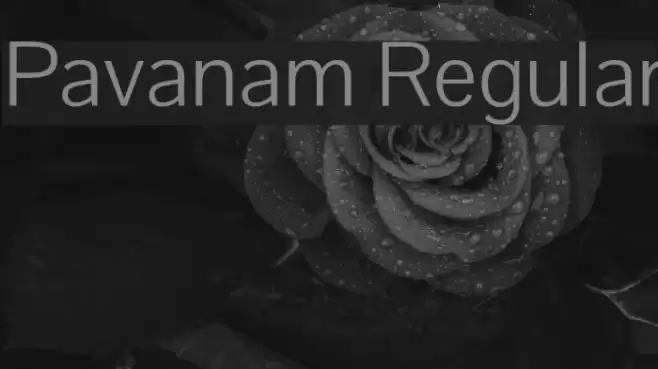 Pavanam Regular Font examples