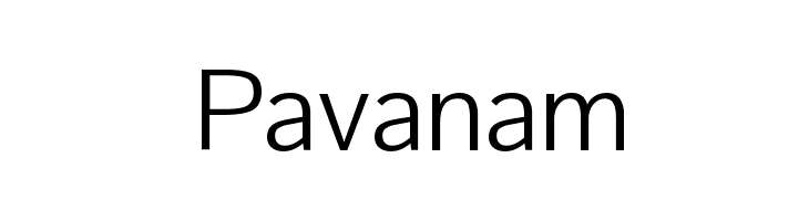 Pavanam Font