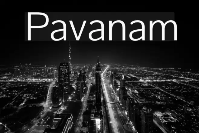 Pavanam Font examples