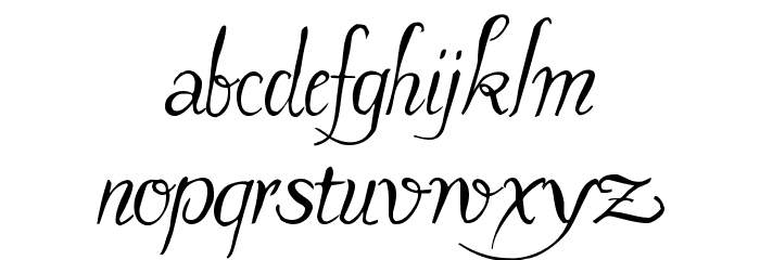 Pavane Font LOWERCASE