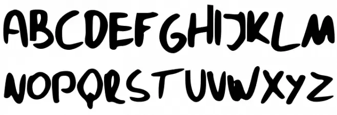 Pavfont Font UPPERCASE