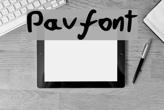 Pavfont Font examples
