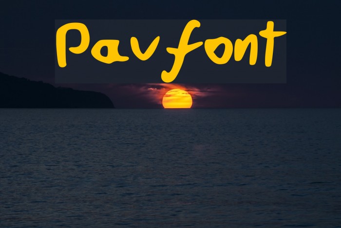 Pavfont Font examples