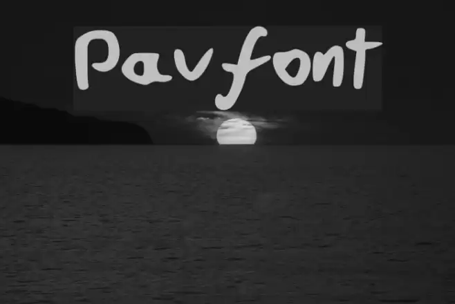 Pavfont Font examples