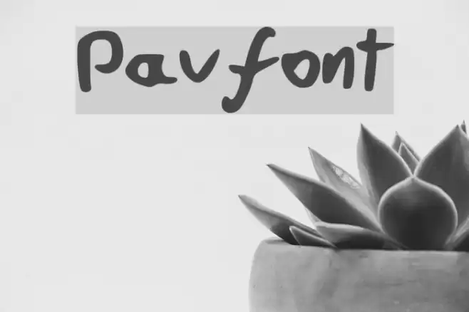 Pavfont Font examples