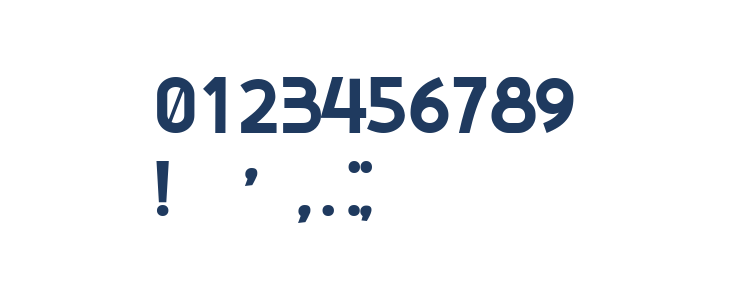 Pavia Bold Other Characters