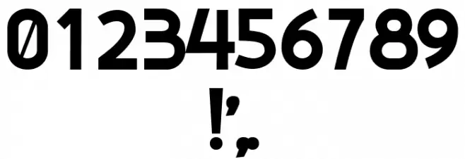 Pavia Bold Font OTHER CHARS