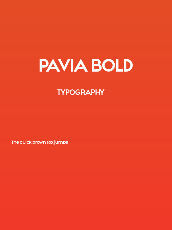 Pavia Bold Poster
