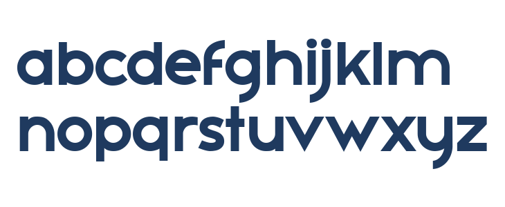 Pavia Bold Lowercase