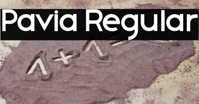 Pavia Regular Example 2