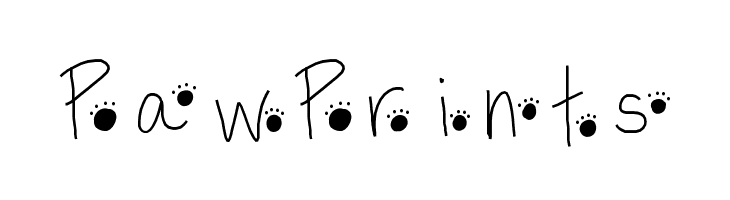 PawPrints Font