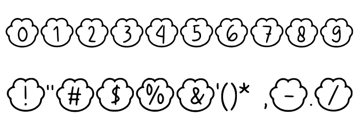 Paws Meow Regular Font OTHER CHARS