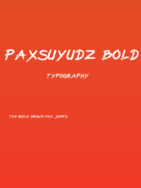 PaxSuyudz Bold Poster