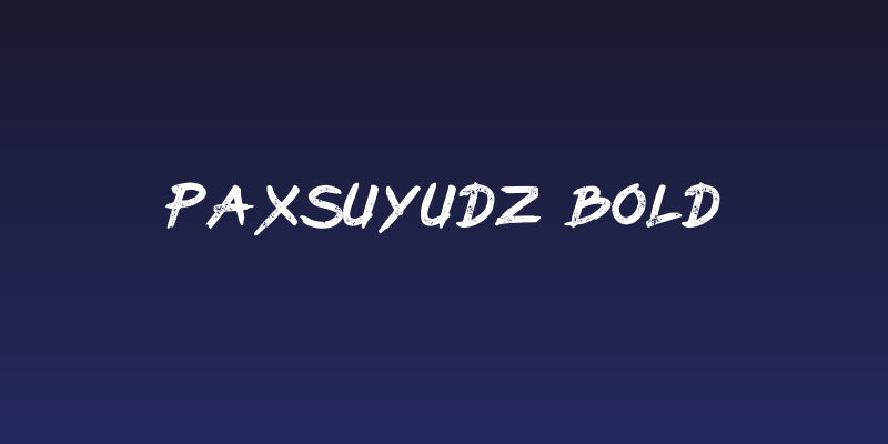 PaxSuyudz Bold Social Header
