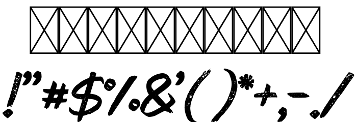 PaxSuyudz Free Font OTHER CHARS