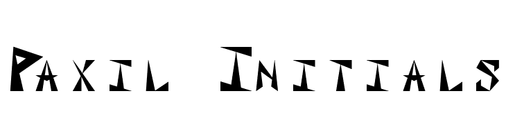 Paxil Initials  Free Fonts Download