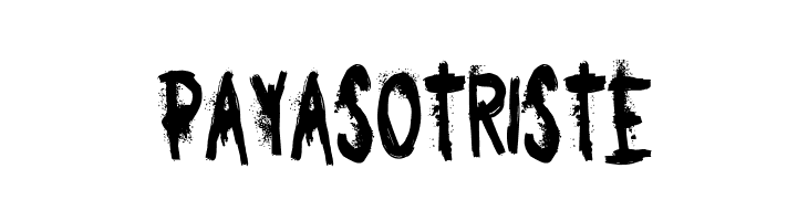 Payaso Triste Caratteri