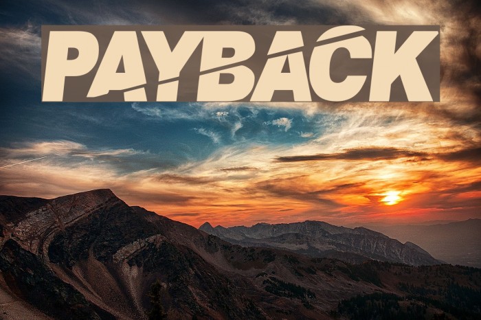 PaybAck Font examples