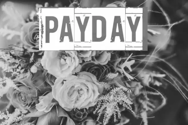 Payday Font examples
