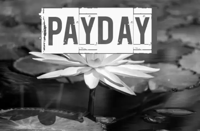 Payday Font examples