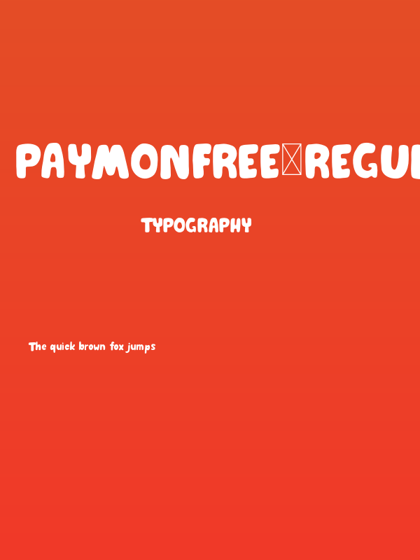 PaymonFree-Regular Poster