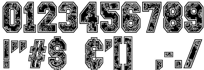 Paysley Sports Font OTHER CHARS