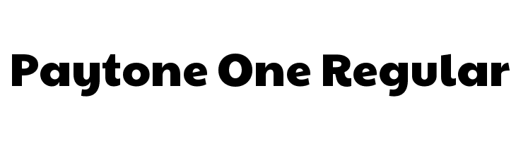 Paytone One Regular Font