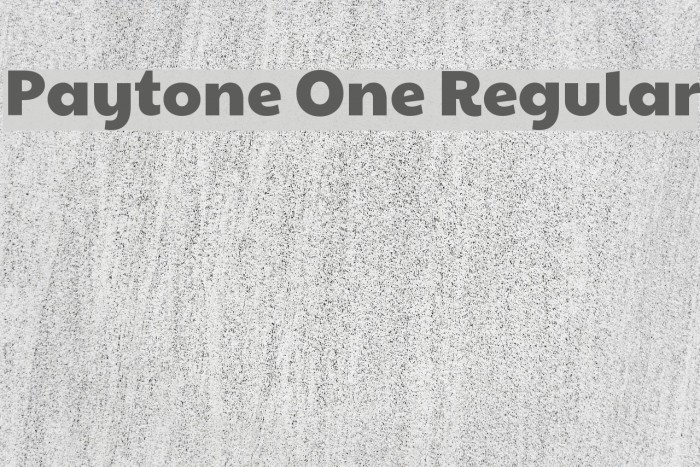 Paytone One Regular Font examples
